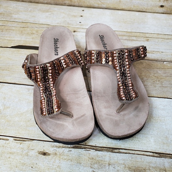 skechers beaded sandals